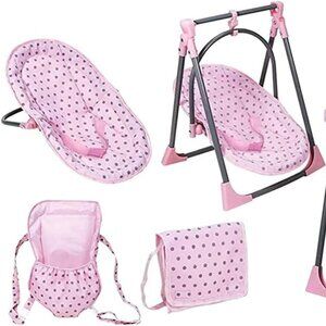 Lissi Baby Doll 6-in-1 Convertible Highchair Play Set, GUC - NO DIAPER BAG